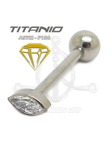 Barbell OJO DE CRISTAL - Titanio