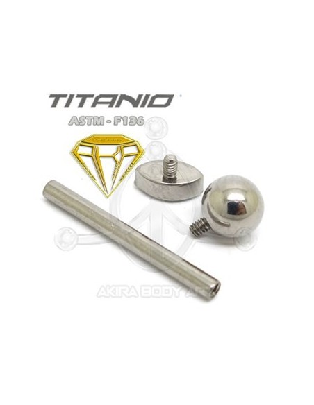 Barbell OJO DE CRISTAL - Titanio