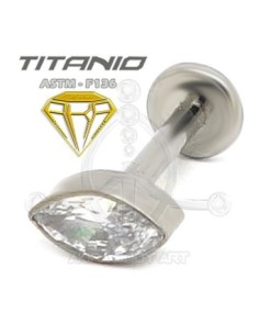 Labret OJO DE CRISTAL - Titanio