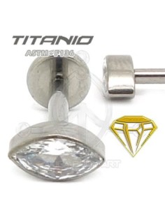 Labret OJO DE CRISTAL - Titanio 2