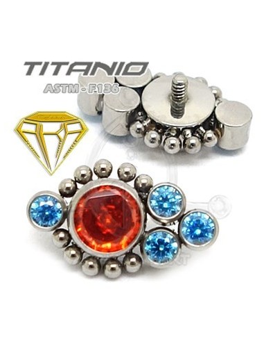 Repuesto JOYAS Colores con Bolas - Titanio