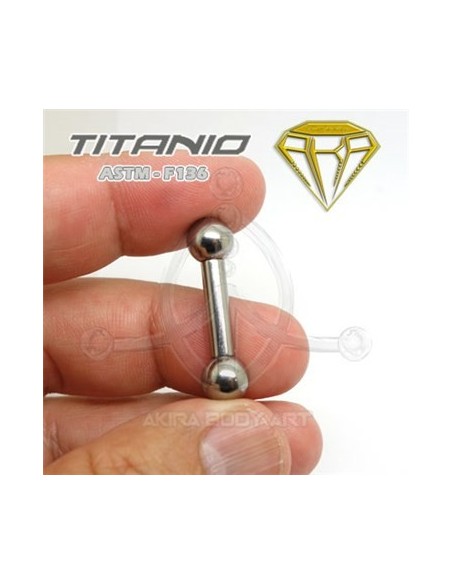 Barbell Titanio. Rosca Interna - GROSOR
