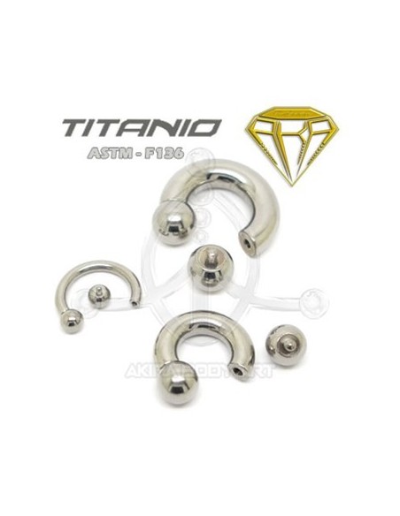 Circular Barbell GROSOR Titanio.