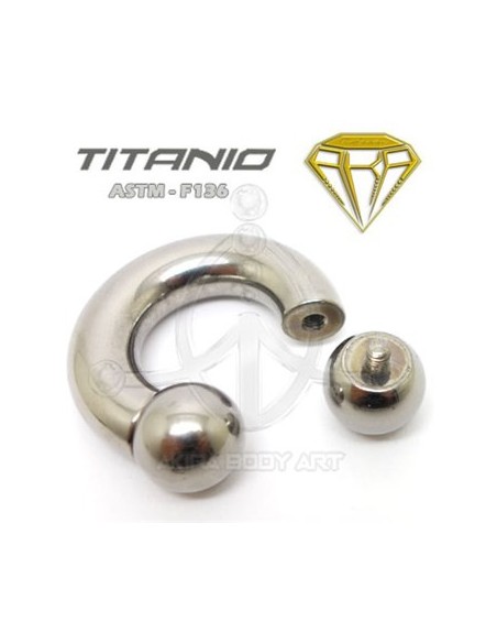 Circular Barbell GROSOR Titanio.