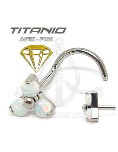 Nostril 3 ÓPALOS Engar. Titanio
