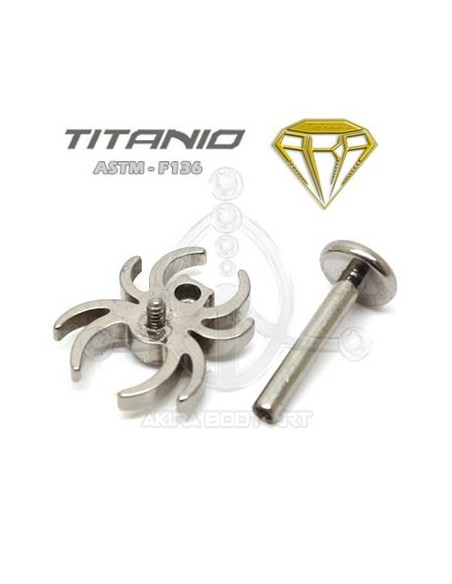 Labret ARAÑA. Rosca Interna
