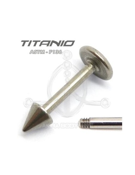Labret pincho titanio crudo