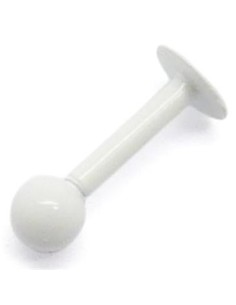 Labret bola de acero blanco
