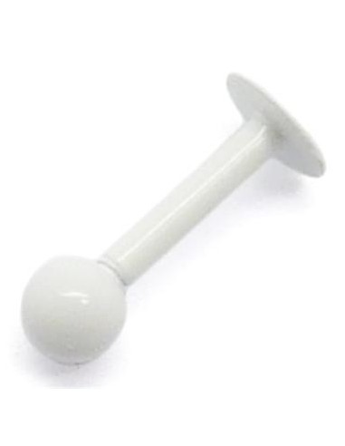 Labret bola de acero blanco