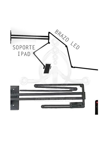 Lámpara Led PARED + Soporte Ipad