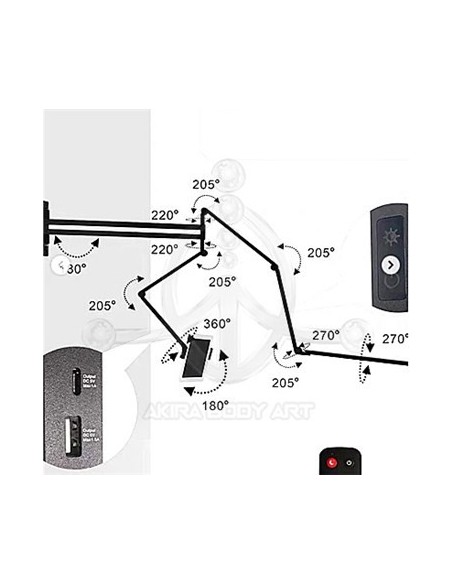 Lámpara Led PARED + Soporte Ipad