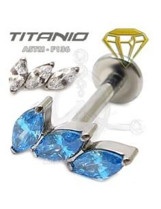 Labret pétalos joyas ? Titanio Ros. Interna