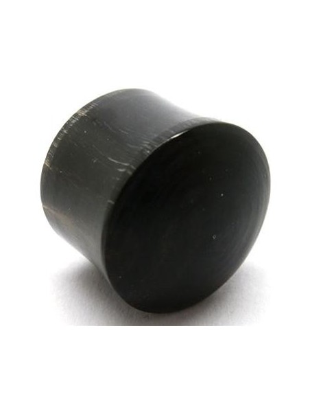 Dilatador plug hueso negro macizo