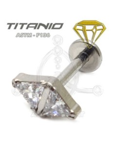 Labret Rombo Joyas ? Titanio Rosca Interna