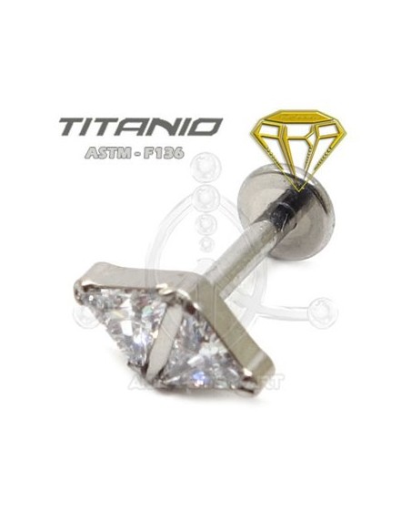 Labret Rombo Joyas ? Titanio Rosca Interna