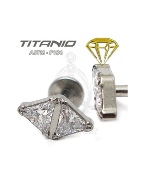 Labret Rombo Joyas ? Titanio Rosca Interna