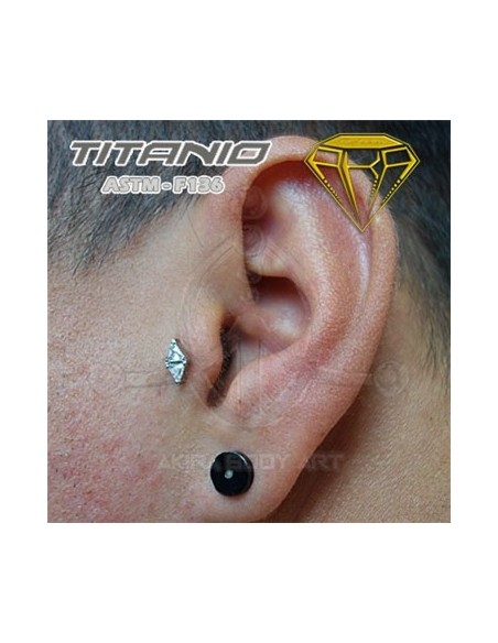Labret Rombo Joyas ? Titanio Rosca Interna