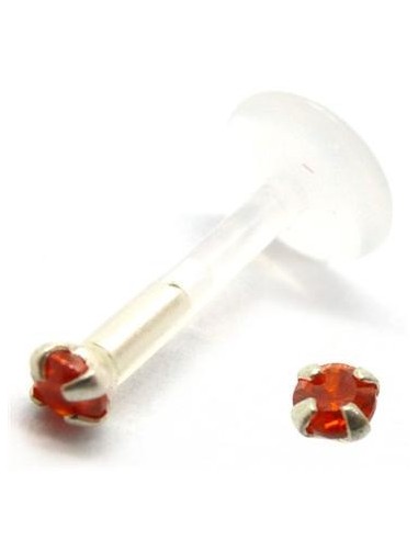 Labret Bio-plast joya engarzada pequeña