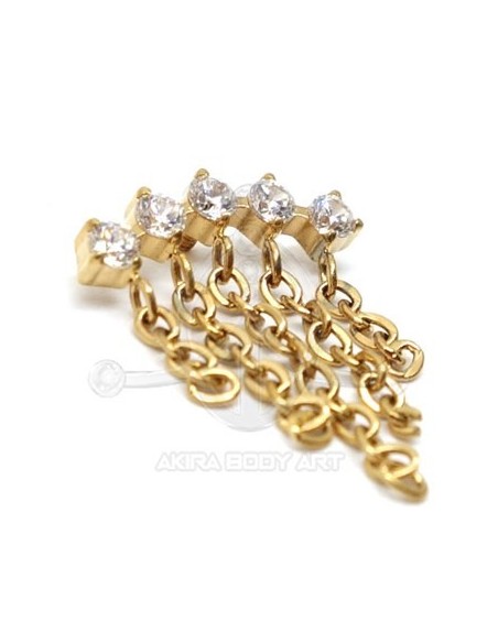Repuesto Joyas Curvas - Cortina de Cadenas ORO