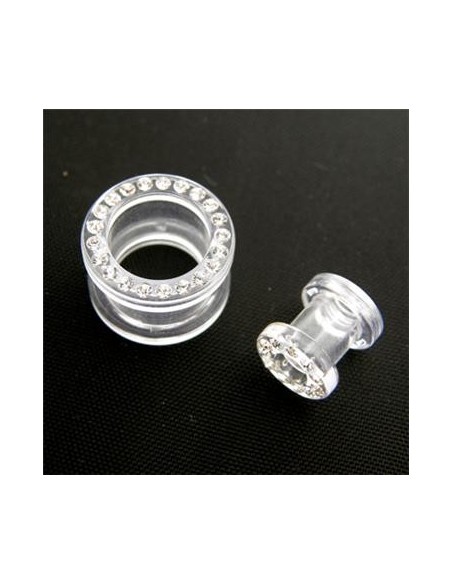Túnel con rosca Joyas Transparente