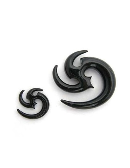 Espiral Acrílico. TRIBAL NEGRO
