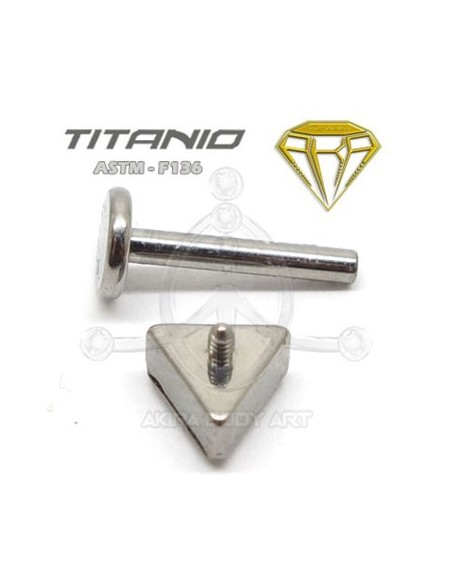 Labret Triángulo con Joya