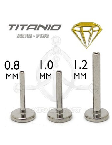 Barra PUSH-PIN con forma de Labret