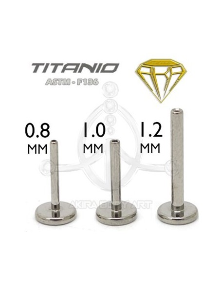 Barra PUSH-PIN con forma de Labret
