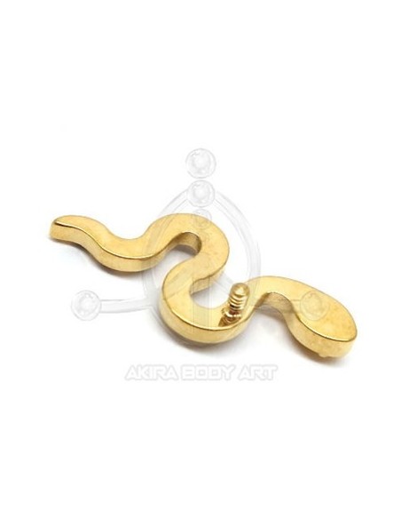 Repuesto SERPIENTE - Rosca Interna Oro (Pvd)