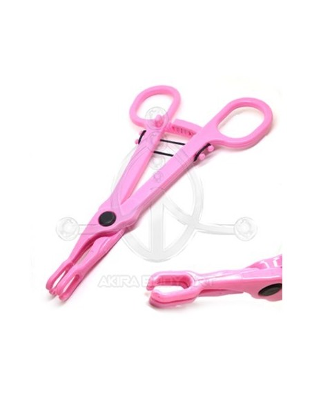 Pinza des. redonda abierta ROSA - (ESTÉRIL)