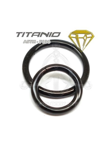 Aro Segmentado Bisagra NEGRO - TITANIO