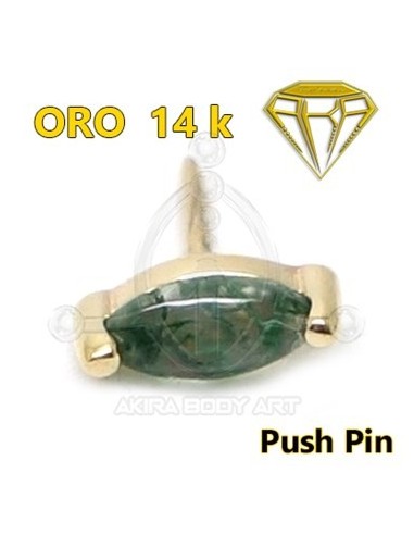 Repuesto PUSH IN agata Pétalo - 14K