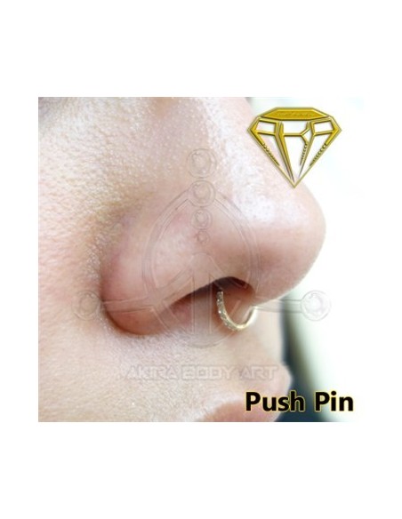 Aro Segmentado con Joyas en canto - 14K