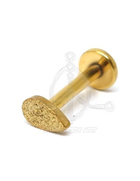 Labret Lágrima joyas (Rosca interna) - Oro (PVD)