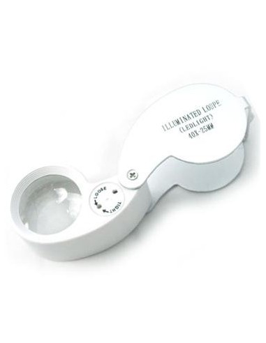 Lupa plegable con luz