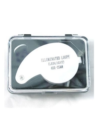 Lupa plegable con luz