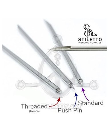 Stiletto - Aguja america con conexión de guia