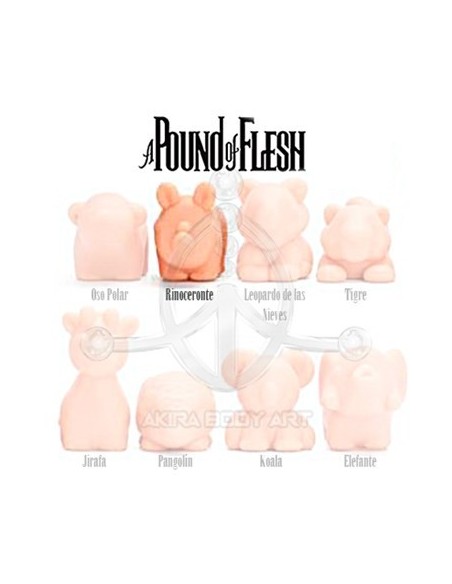 A Pound of Flesh Mini Animals - Rinoceronte