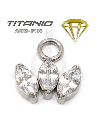 CHARM para Aro - 3 pétalos joyas