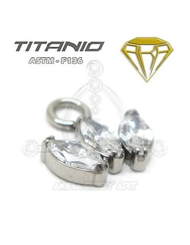 CHARM para Aro - 3 pétalos joyas