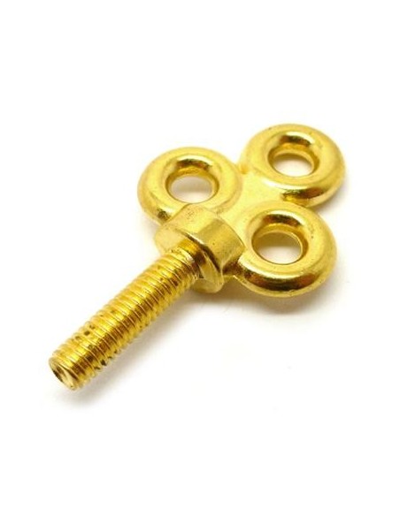 Tornillos de cierre dorados