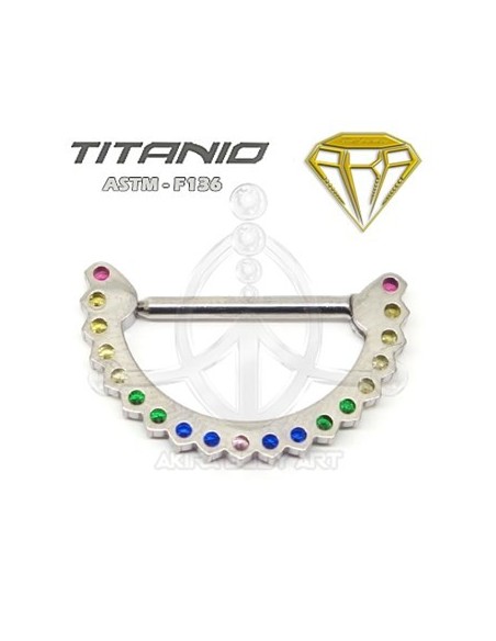 Pezonera Titanio Joyas Multicolor