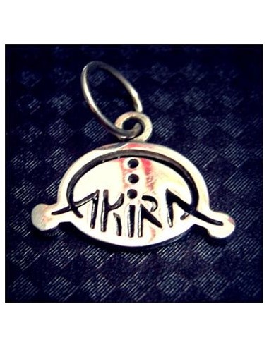colgante logo akira plata