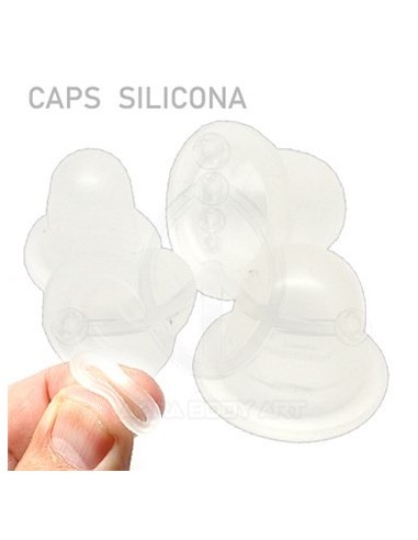 Caps silicona color blanco