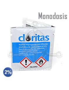 Toallita de clorhexidina monodosis