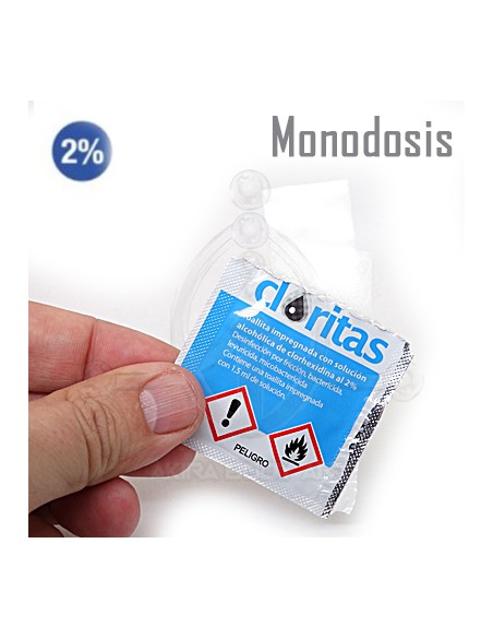 Toallita de clorhexidina monodosis