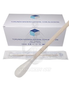 Torunda/Isopo de madera estéril