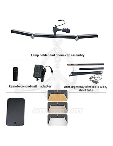 Lampara con brazo flexible
