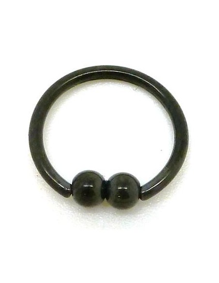 BCR acero negro 2 bolas