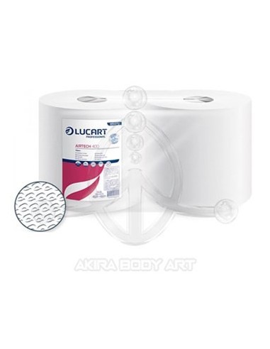 Toallitas de celulosa en rollo. Bobina AIRTECH LUCART 400 - 50 gr/m2